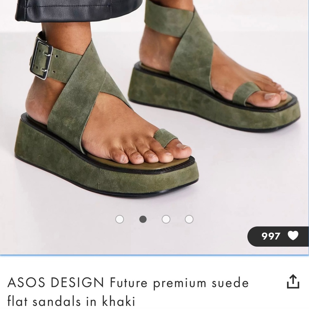 *IN SEARCH OF (ISO)* In search of these ASOS Khaki Suede Sandals!